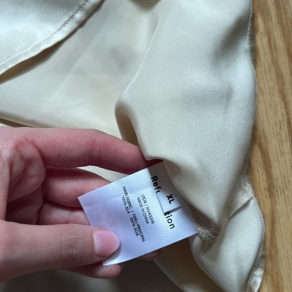 Reformation Juliana Top in Ivory Size XL - Picture 5 of 7